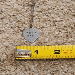 Silver Heart Pendant Necklace